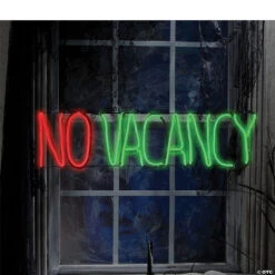 Light Glow No Vacancy Sign 5 Light Glow No Vacancy Sign -Halloween Decoration Sale light glow no vacancy signss73813g a02
