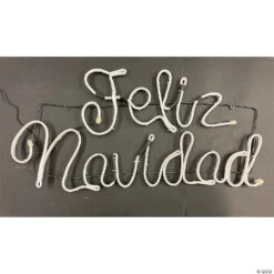 Lighted Feliz Navidad Sign -Halloween Decoration Sale lighted feliz navidad signva1022 a02