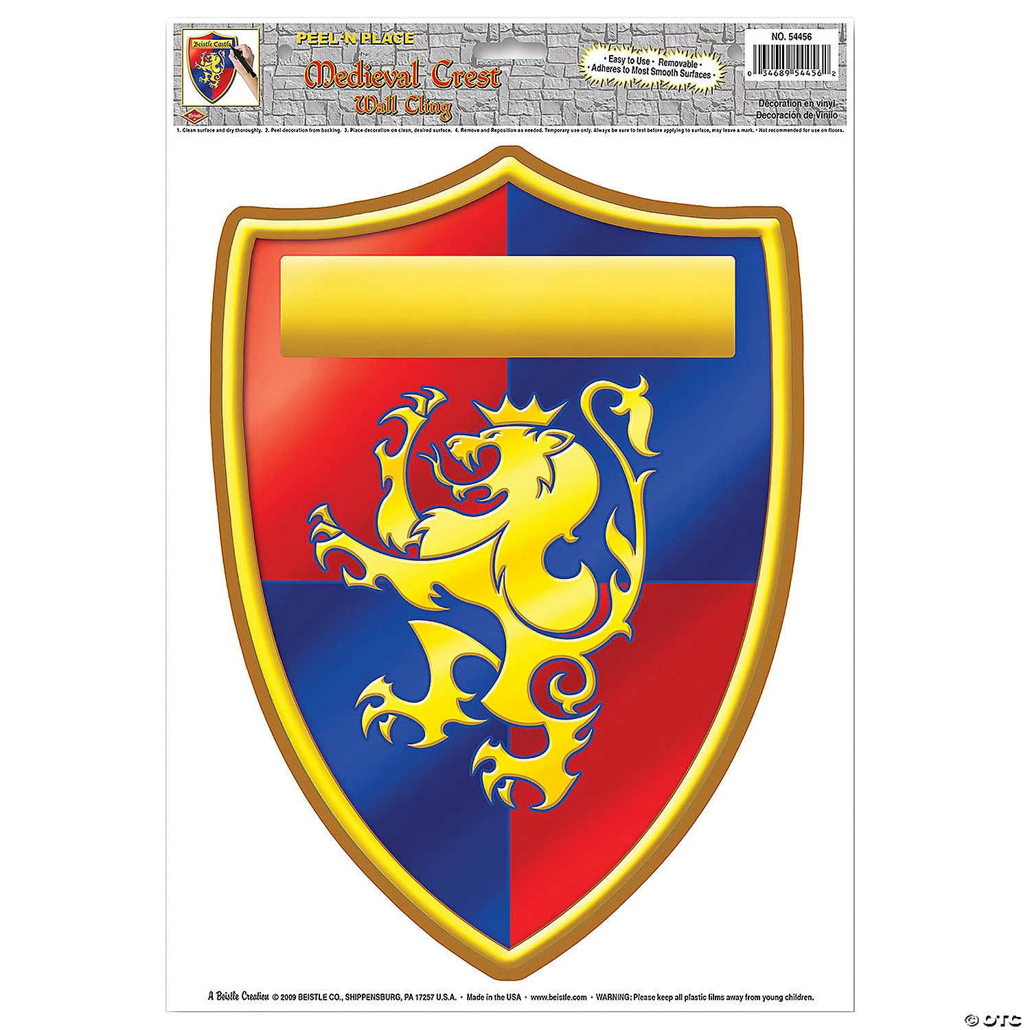 Medieval Crest Wall Cling 1 Medieval Crest Wall Cling