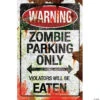 Metal Zombie Parking Sign