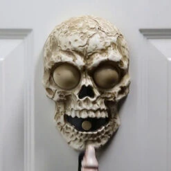 Light-Up Skull Doorbell Decoration -Halloween Decoration Sale mp13 t01