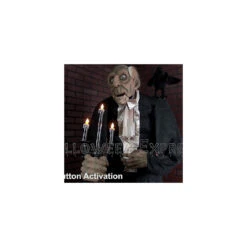 68" Animated Light-Up Butler Decoration -Halloween Decoration Sale mp17 t01