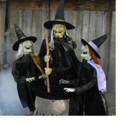 5' Animated Stichwick Sisters Witch Decoration 5 5' Animated Stichwick Sisters Witch Decoration -Halloween Decoration Sale mr124344 t01