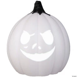 Nightmare Before Christmas Jack Skellington White Singing Pumpkin Halloween Decoration