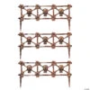Rust Skull Graveyard Fence Halloween Decoration