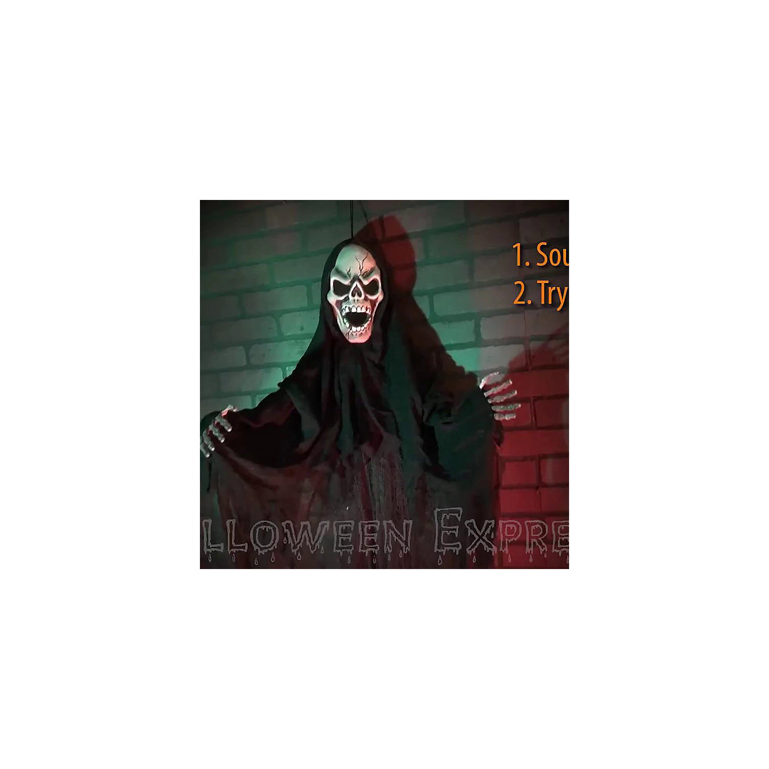 60" Hanging Sonic Cemetery Spectre Decoration 2 60" Hanging Sonic Cemetery Spectre Decoration - Image 2